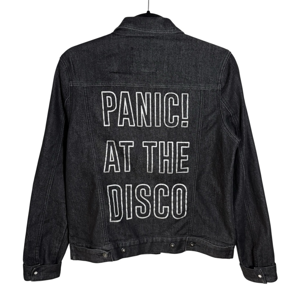 Panic At The Disco Denim Jean Jacket Size Medium Band Tour Concert Brendon Urie